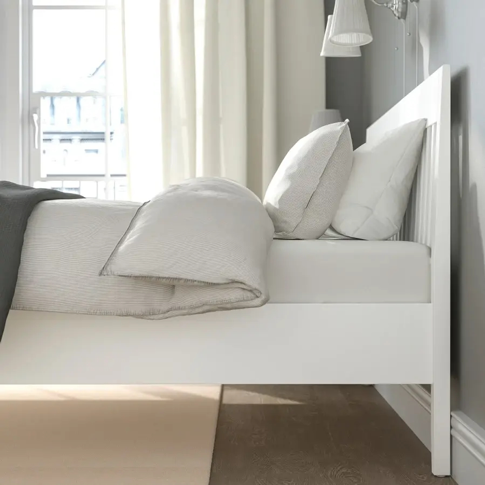 Каркас кровати - IKEA IDANÄS/IDANAS/LÖNSET/LONSET, 200х160 см, белый, ИДАНЭС/ЛОНСЕТ ИКЕА