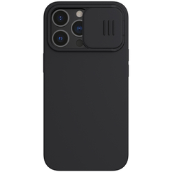 Чехол с мягким шелковистым покрытием от Nillkin для iPhone 13 Pro, серия CamShield Silky Silicone Case с защитной шторкой для камеры
