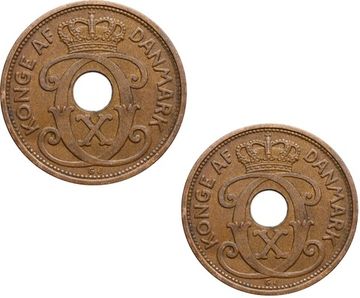 Набор монет 2 и 5 эре 1926-1940 Дания