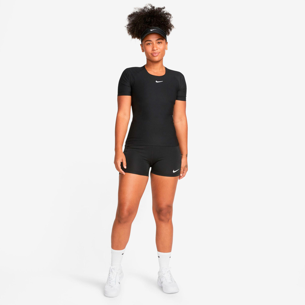 Женские теннисные шорты Nike Dri-Fit Club Heritage 4in Ball Shorts Women - Black