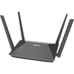Маршрутизатор Роутер беспроводной ASUS RT-AX52 802.11n / ac / ax, 3 LAN, 1000 Мбит / с, 4 (802.11n), 5 (802.11ac), 6 (802.11ax), IPv6, черный