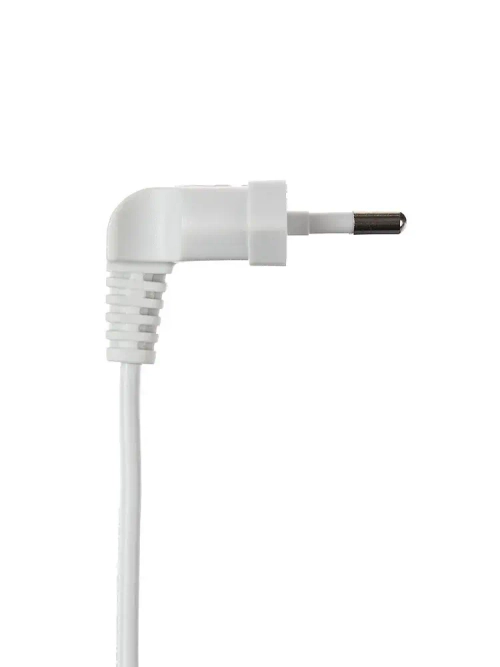 Удлинитель шнур бытовой электрический белый 3 метра с вилкой 90 градусов