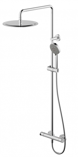 Душевая колонна с термостатическим смесителем для душа Bravat Waterfall