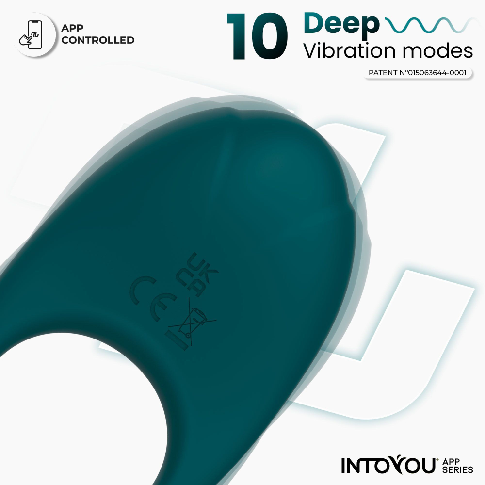 Зеленое интерактивное виброкольцо Ringo (Цвет: зеленый)