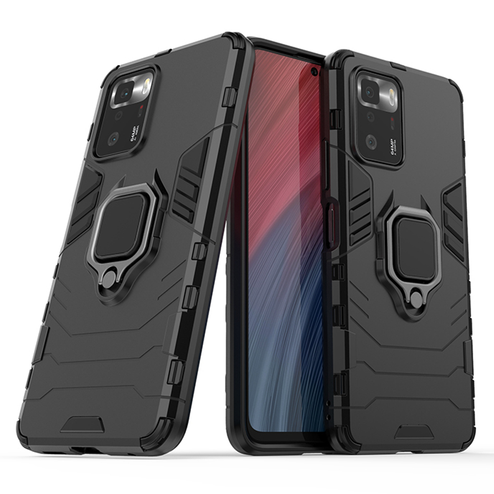 Противоударный чехол с кольцом Panther Case для Xiaomi Poco X3 GT