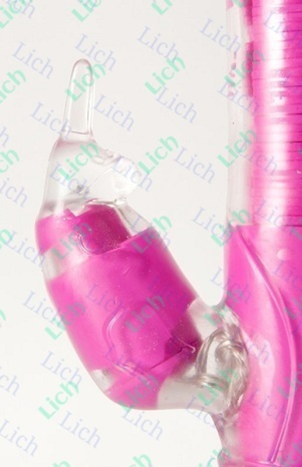 Розовый многопрограммный вибратор с клиторальным стимулятором