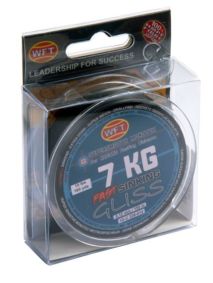 Леска плетёная WFT KG GLISS SINKING Black 150 м, 0,12 мм