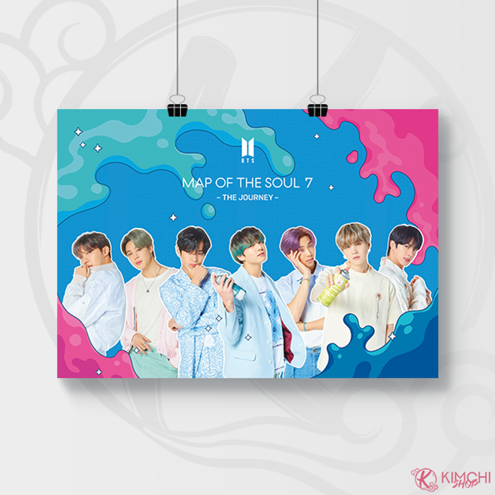 Постер А4 - BTS - Map of the soul: 7 - Journey