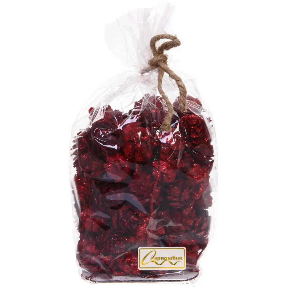 Композиция для декора «Лесное удовольствие» 11*11*14 см (130 гр), красный