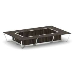 Steel Meet Стол переговорный прямоугольный MD-PR.B.SP-20K Дуб Мали/Нержавеющая Сталь/Хром 4800*3200*