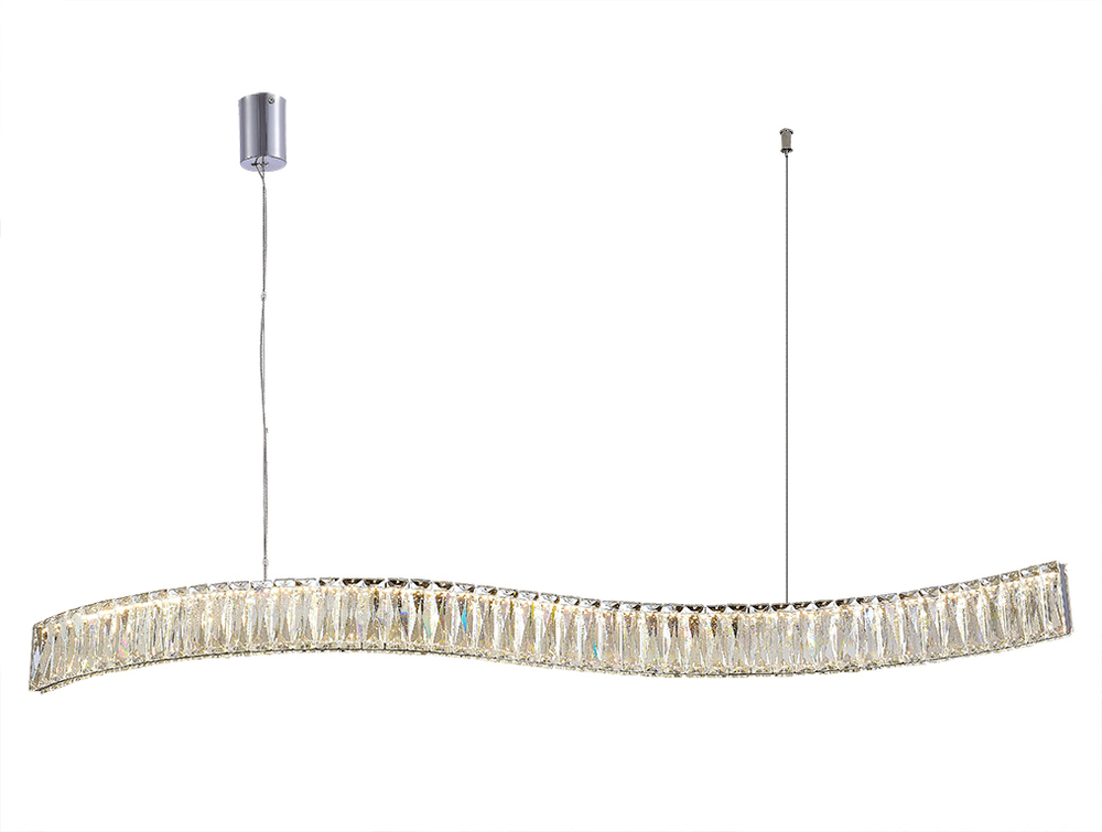 Подвесной светодиодный светильник Newport CRYSTAL 8243N/110 chrome, М0071048