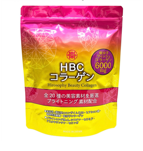 HBC コラーゲン (Hirosophy Beauty Collagen) Содержит 6000 мг низкомолекулярного рыбного коллагена и 20 видов косметических компонентов