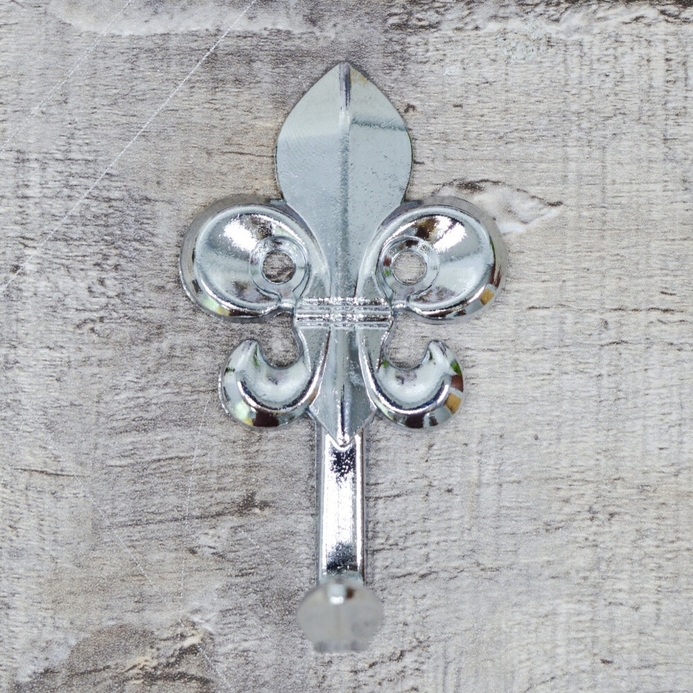 Крючок 1-рожковый "Цветок" 2730 хром