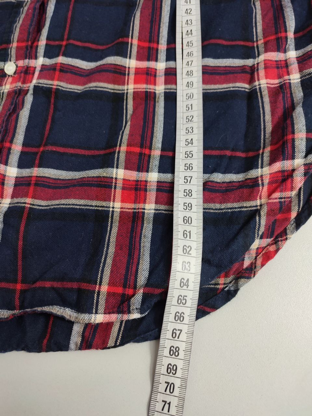 Рубашка H&M в клетку 42 размер