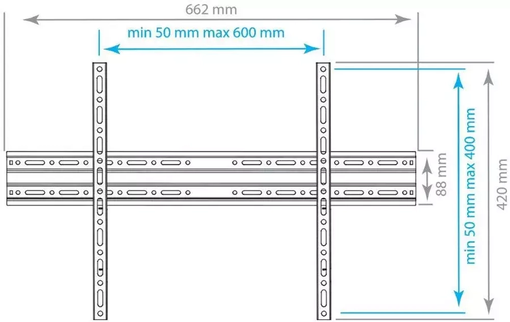 Кронштейн для ТВ ARM Media PLASMA-1 new Vesa до 600x600 32-90' max 55кг