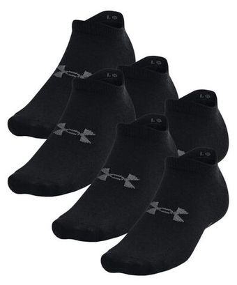 Теннисные носки Under Armour Unisex Essential No Show Socks 6P - черный