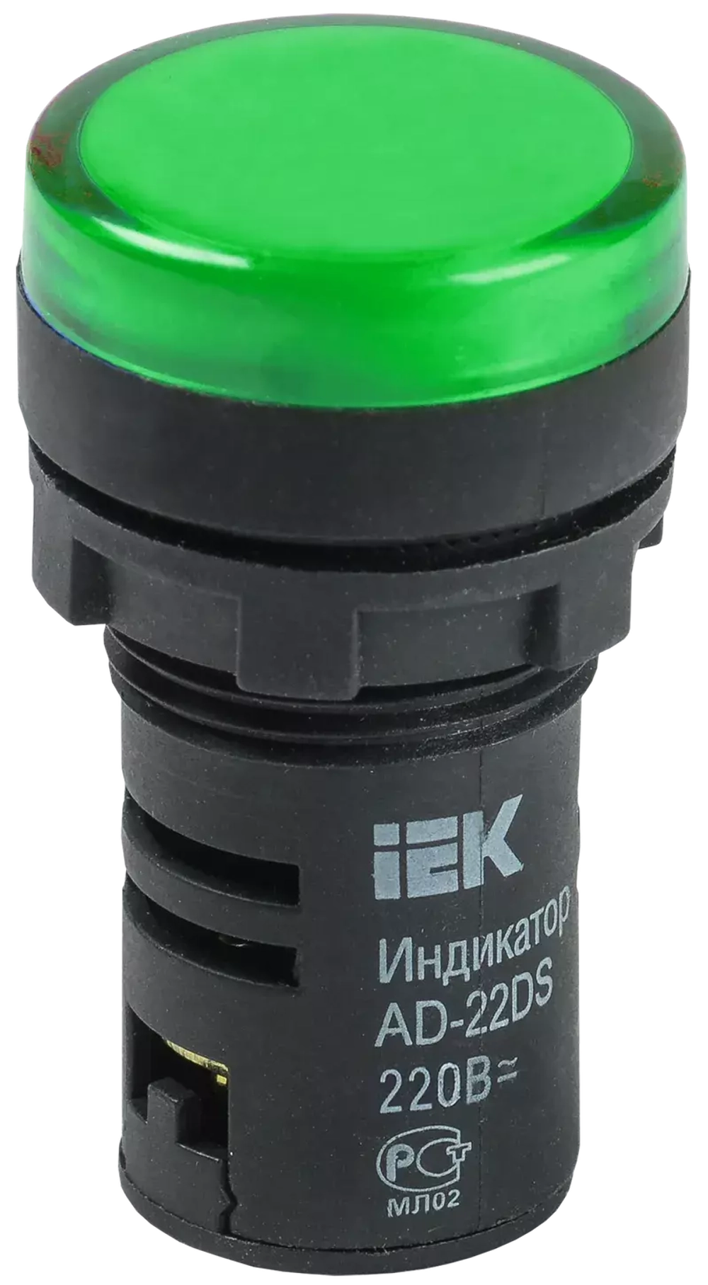 Лампа сигнальная LED AD 22-22DS 230В зеленый ИЭК  BLS10-ADDS-230-K06