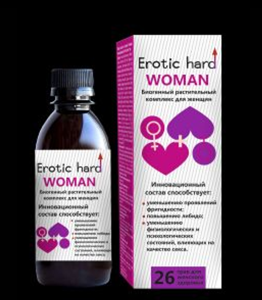 Женский биогенный концентрат для повышения либидо Erotic hard Woman - 250 мл.