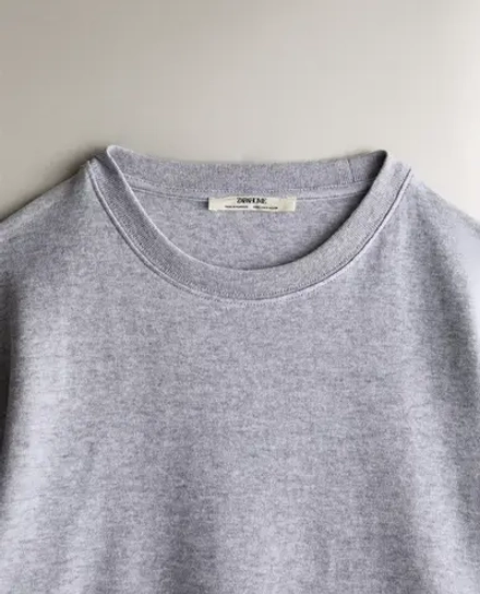 ZARA HOME ХЛОПКОВАЯ ФУТБОЛКА, СЕРЫЙ