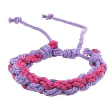 Фенечка - 41 (сиреневая/розовая)