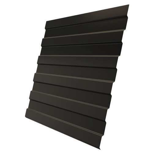 Профнастил С8 Grand Line Optima Pe 0,45 мм RR 32 темно-коричневый