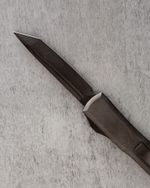 Автоматический складной нож Vespa Marfione Custom Knives Ultratech Tanto DLC Blackwash Handle M390 123-1DLCBKS (черный-черный)
