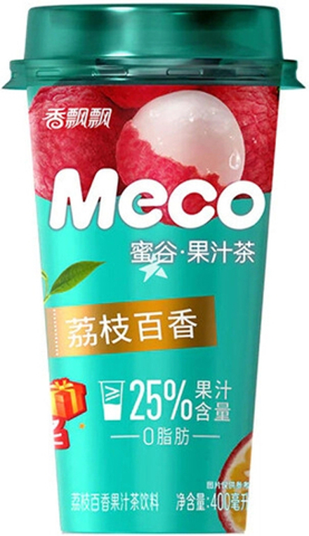 Чай Холодный Жасминовый со вкусом Личи и Маракуйи Meco 0.4 - пэт