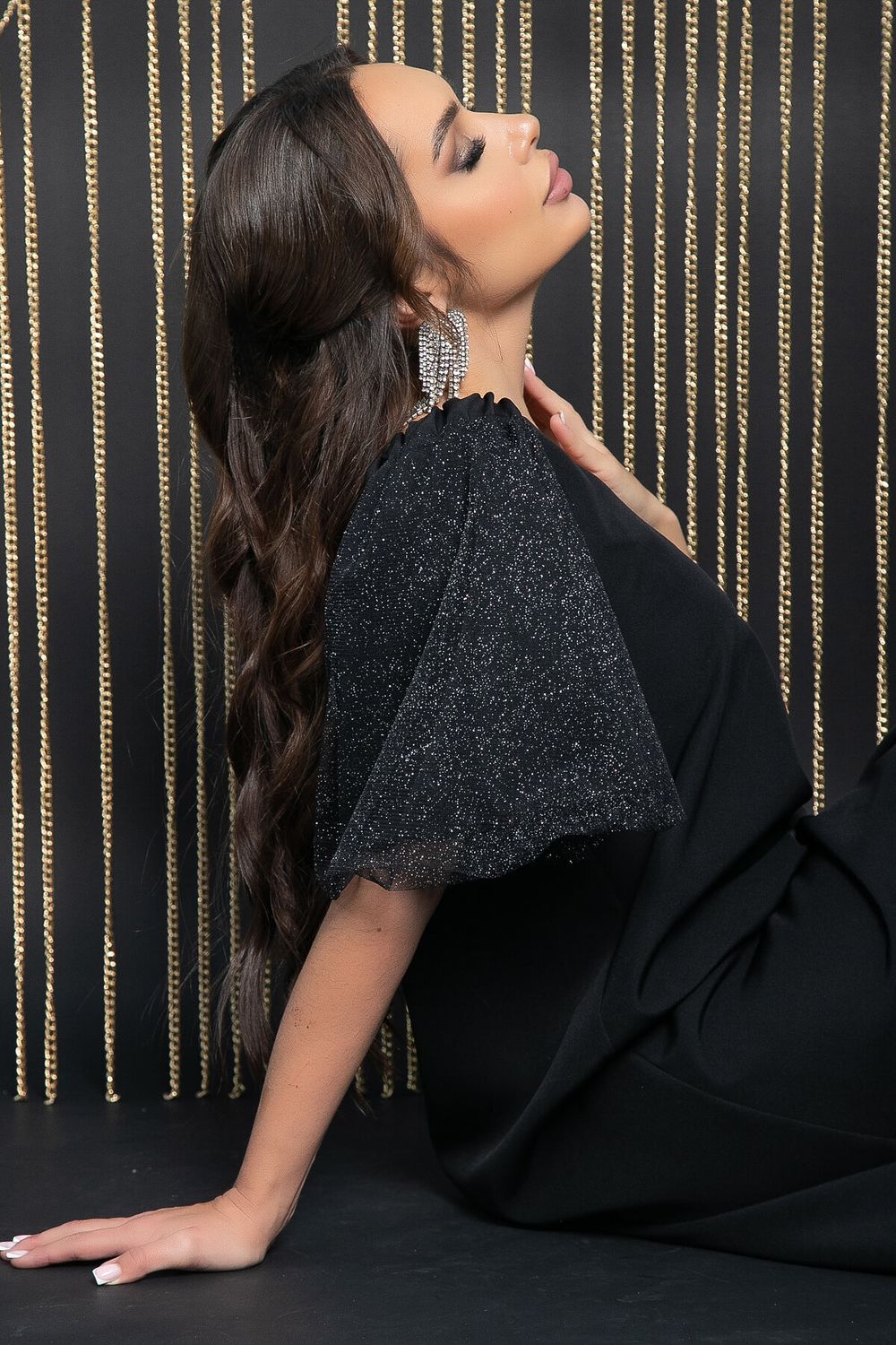 Платье Блестящая идея (черное) П11729 LT Collection