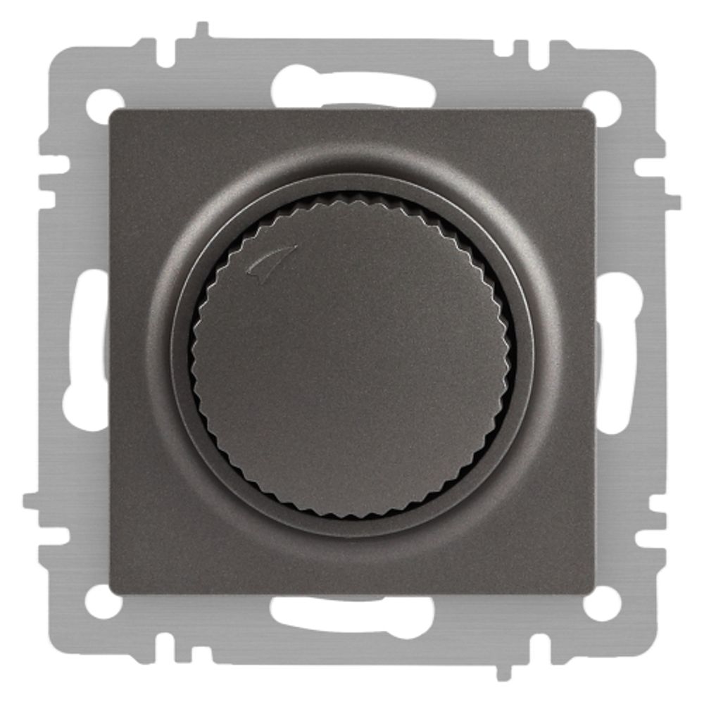 Светорегулятор Intro Accent 6-401-07 поворотный, 600Вт 230В, IP20, СУ, графит | Intro