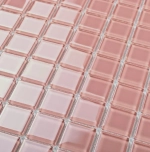 Мозаика стеклянная Pink glass (25х25) 300х300х4 мм (шт)
