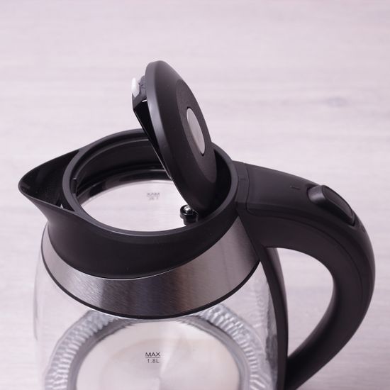 Чайник 1.8 л электрический с синей LED подсветкой Kamille KM-1702B