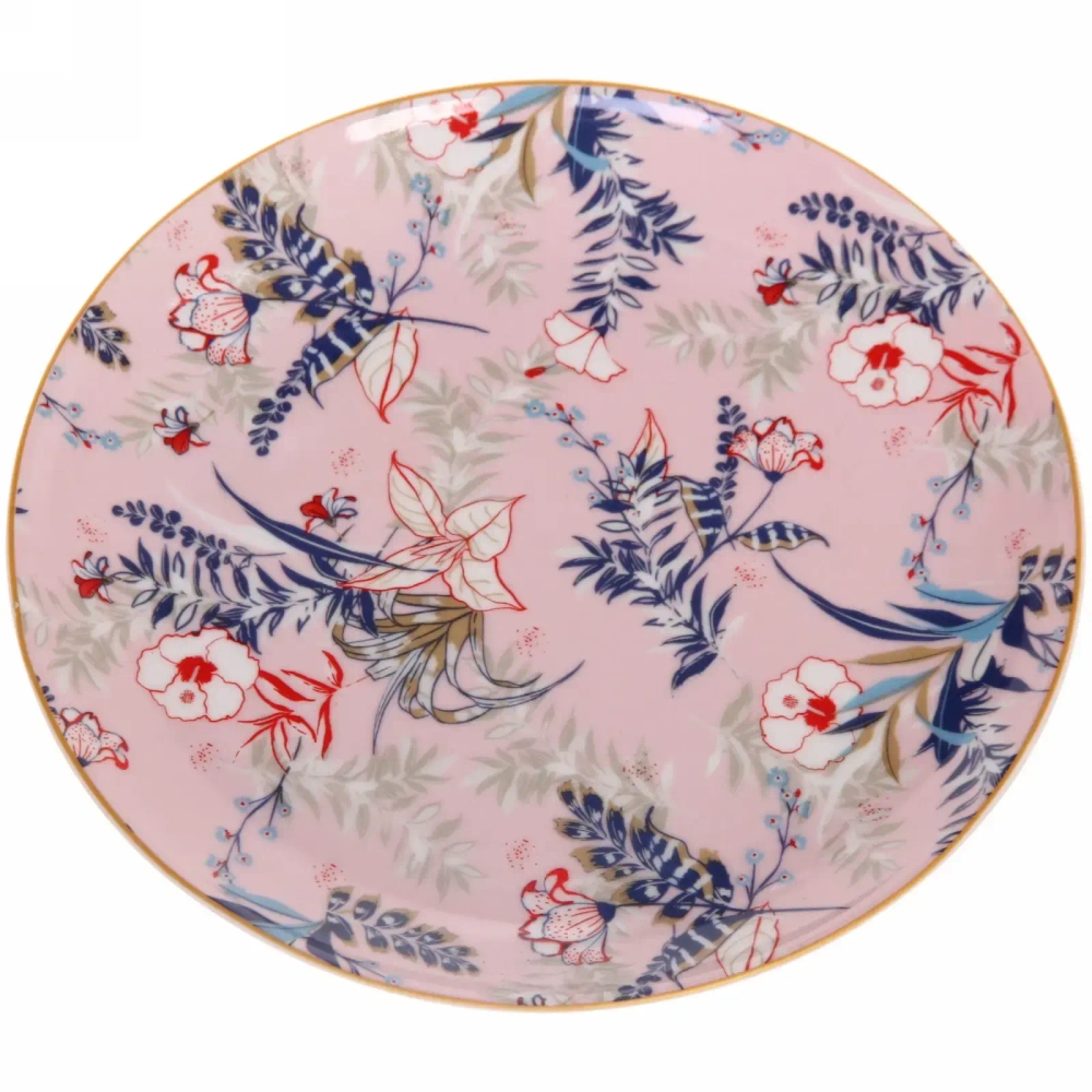 Тарелка керамическая «Paradise» 17,5см, розовая
