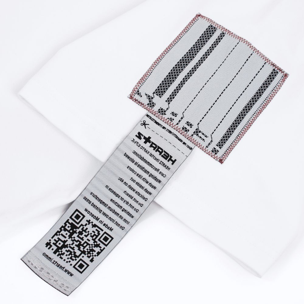 Футболка Heartz Upside Down Inverted Kimono белая