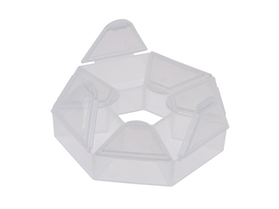 Контейнер для мелочей «ЭКСПЕРТХАУС», прозрачный, 9.1*9.1*2.1см