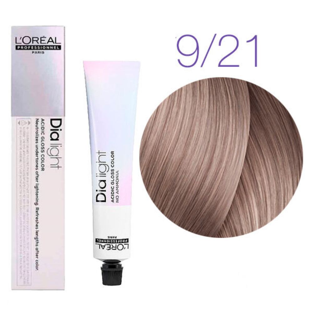 L&#39;Oreal Professionnel Dia Light 9.21 светлый блондин перламутрово-пепельный 50мл
