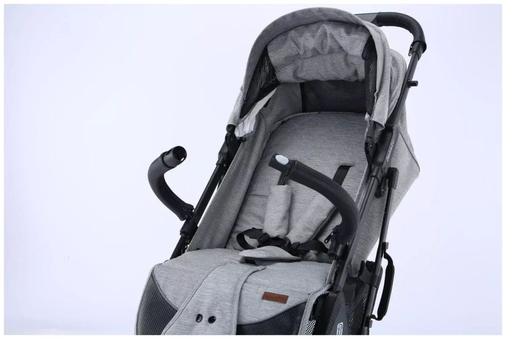 Коляска прогулочная Babalo 2022 Изумруд текстиль на чёрной раме с сумкой