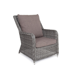 "Гляссе" кресло плетеное из искусственного ротанга, цвет графит