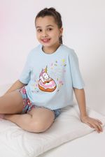 Пижама для девочки Единопончик-3 Виотекс ГОЛУБОЙ