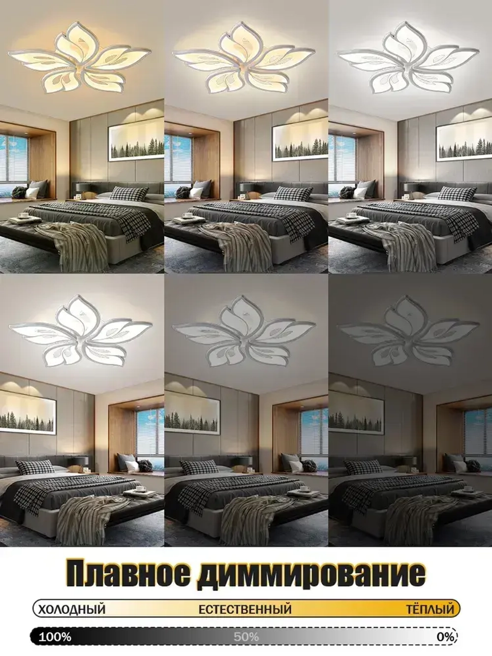 Люстра потолочная светодиодная с пультом,белая,светильник,