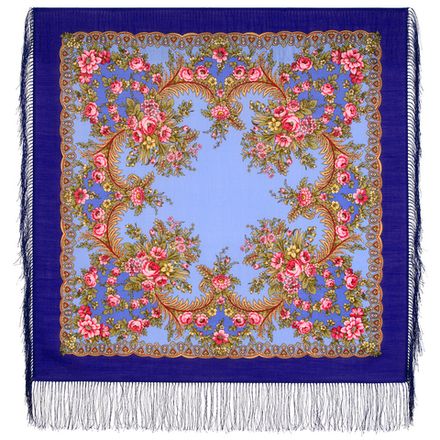 Павловопосадский платок Вечерняя заря 1264-14 (П)