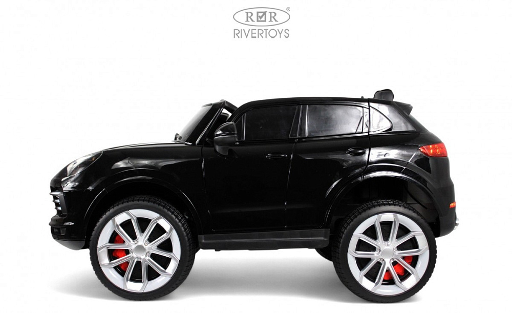 Детский электромобиль RiverToys М005БХ М005БХ-BLACK-GLANEC/черный глянец
