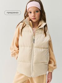 Жилет стеганый на молнии "Тофу" 7+