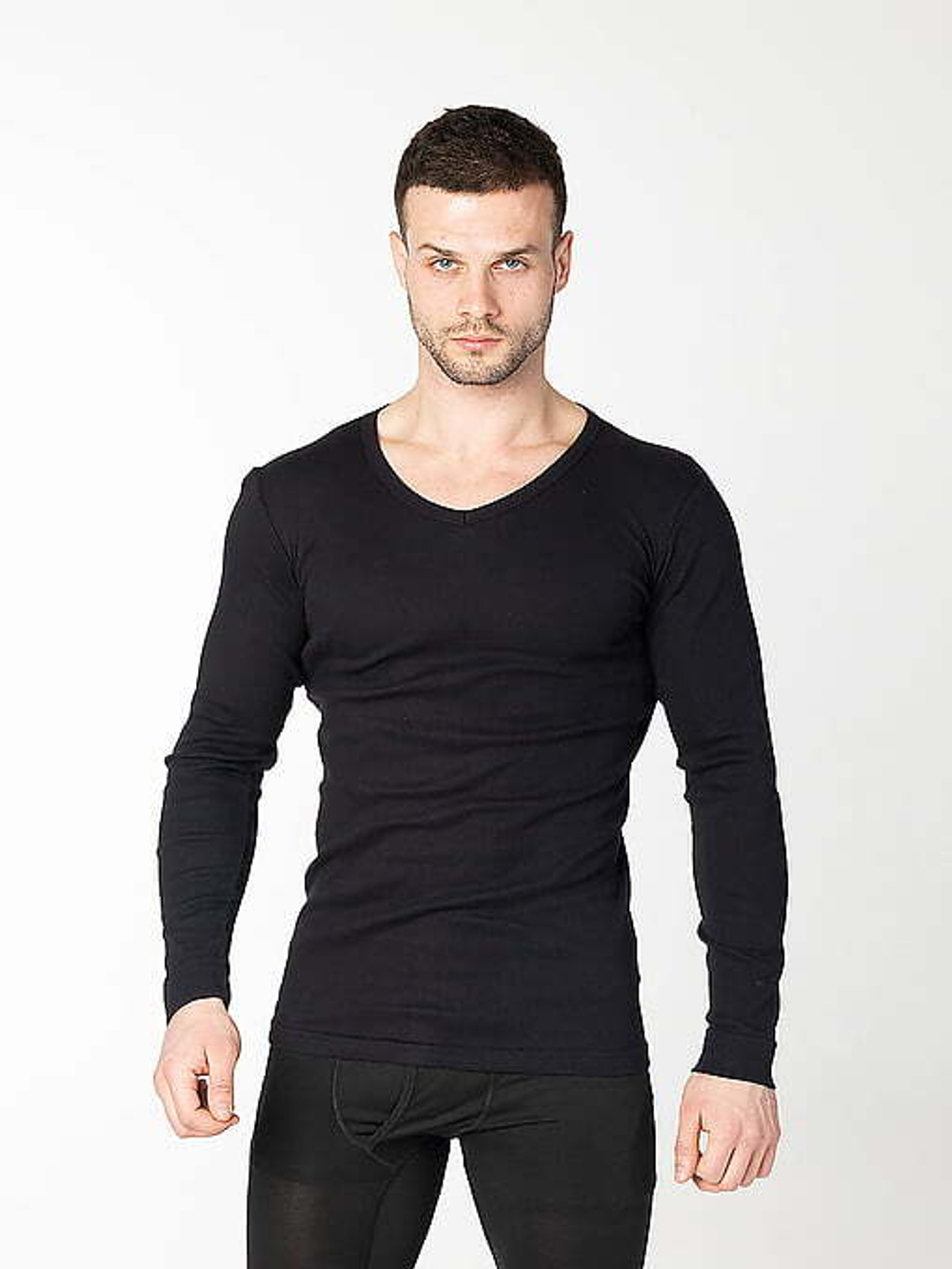 Лонгслив мужской черный