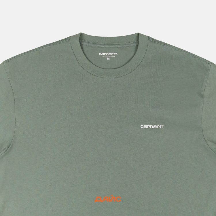 Футболка мужская Carhartt WIP Script Embroidery артикул:I030435_park - купить в магазине Дайс