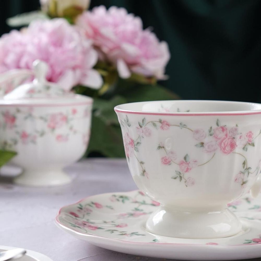 Чайная пара 200 мл d 9,3 см h7,3 см Retro Ritz-La Vie En Rose Noble [6]