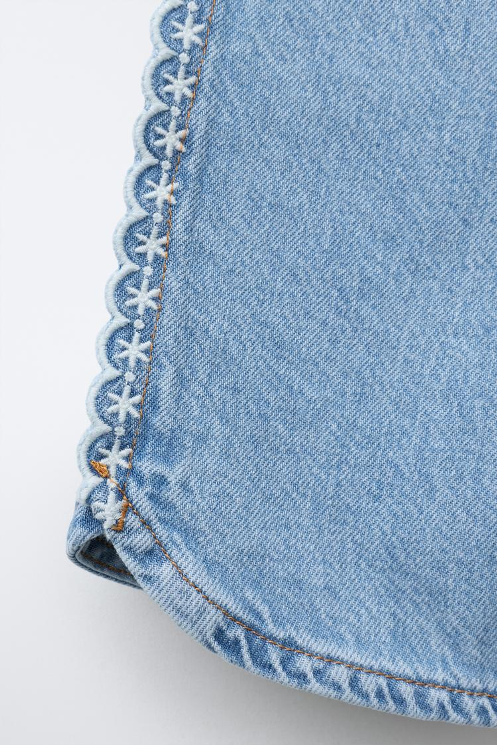 ZARA ДЖИНСЫ-КЮЛОТЫ ШИФФЛИ, ГОЛУБОЙ