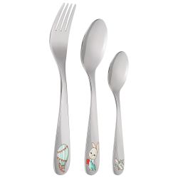 НАБОР ДЕТСКИХ СТОЛОВЫХ ПРИБОРОВ LEFARD "МОЙ ЗАЙЧИК" 3 ПР.