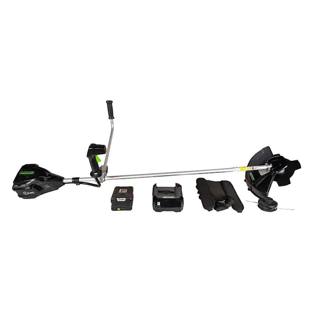 Триммер аккумуляторный Greenworks GС82BCBK25 82В (1 x 2.5 Ач, ЗУ) захват 410 мм, 6 кг, 2103107UA