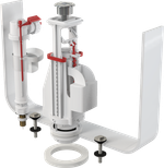 Выпускной комплект Alca Plast, с двойной кнопкой, хром (SA08ASK 3/8" CHROM)