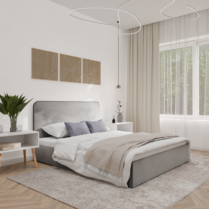 Двуспальная кровать с настилом Абстракт Элит, 180х200